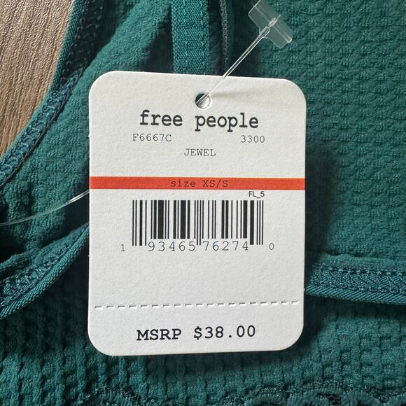 Free People Stevie Lace Trim Bralette in Jewel - Picture 5 of 5